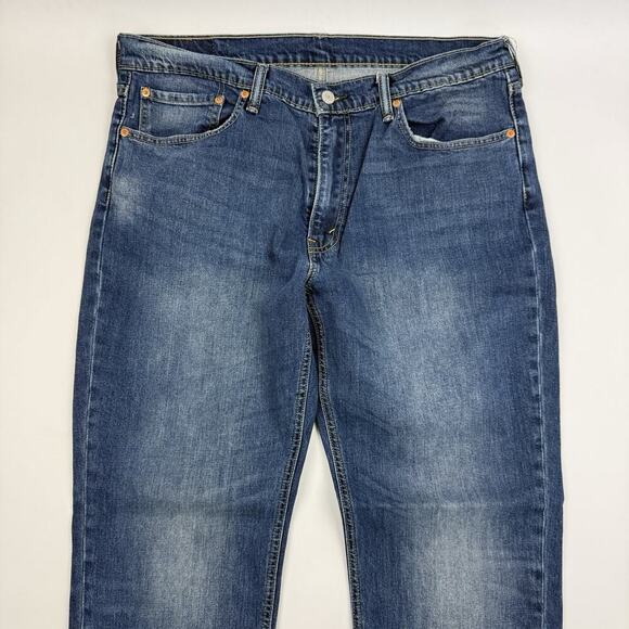 Levis 541 Athletic Taper Leg Denim Blue Jeans Tag 36x30 (37x28.5) Cotton Stretch - Picture 3 of 9